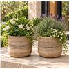 Image 1 : Brand New - Brand New TERRA Galestro 9” Planter Set – 2 Pack | Handmade in Italy
