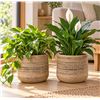 Image 2 : Brand New - Brand New TERRA Galestro 9” Planter Set – 2 Pack | Handmade in Italy