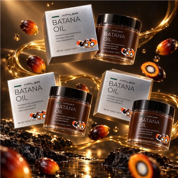 Brand New - Brand New 3-Pack AIPILER 100% Raw Batana Oil Hair Treatment for Men