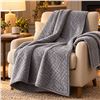 Image 2 : Brand New - Brand New Brand New - Blanquil Essentials Weighted Blanket W/Free Cover (Grey, 20 lb)