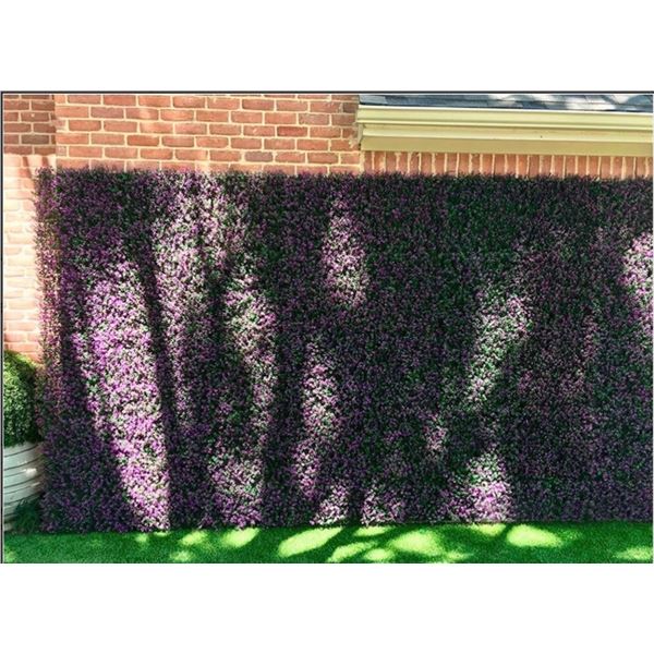 Brand New - Brand New GreenSmart Dekor Lavender Artificial Wall Panels – 12-Piece Set [x=#8