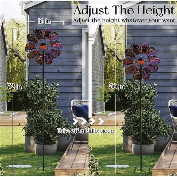 Brand New - Brand New Pure Echo Halloween Ghost & Skull Garden Wind Spinner – Model WS-MC46