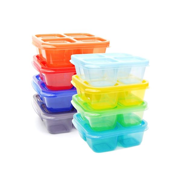 Brand New - Brand New Younggever 4-Compartment Reusable Snack & Meal Prep Containers