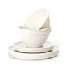 Image 1 : Brand New - Brand New Younggever 18-Piece Plastic Dinnerware Set – Cream