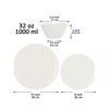 Image 2 : Brand New - Brand New Younggever 18-Piece Plastic Dinnerware Set – Cream