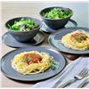 Image 1 : Brand New - Brand New Younggever 18-Piece Plastic Dinnerware Set – Dark Gray