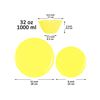 Image 3 : Brand New - Brand New Younggever 18-Piece Plastic Dinnerware Set – Yellow
