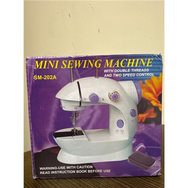 Brand New - Mini Sewing Machine SM-202A with Double Threads & Two Speed Control