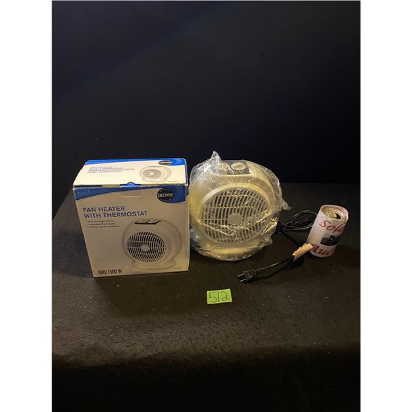 Fan heater with thermostat