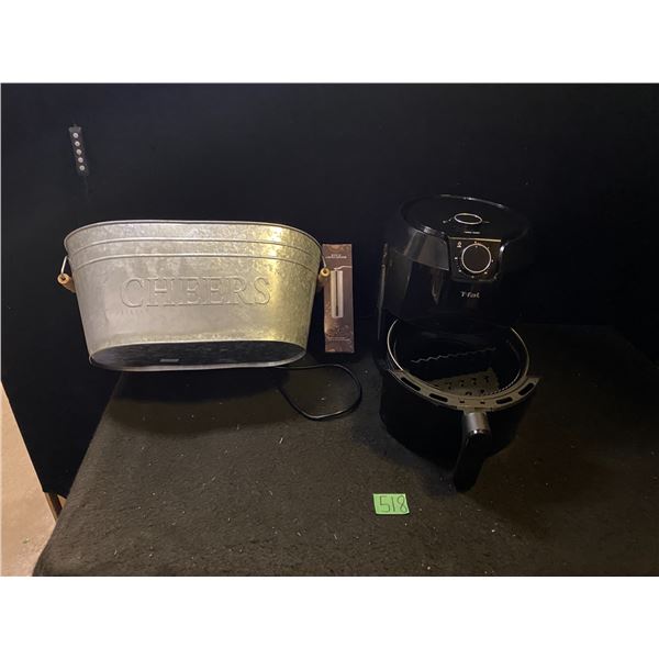 T-fal air frier and beer cooler in aluminium