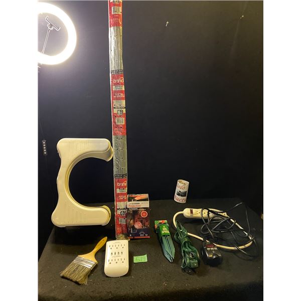 Lot of assorted tools, toilet stool and more