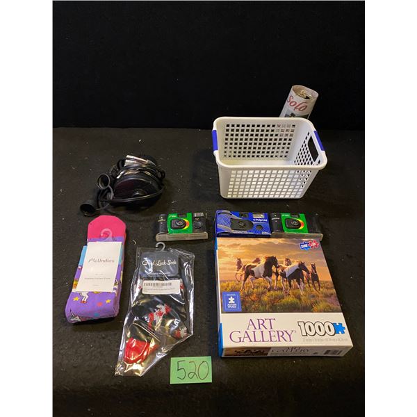 Disposable film cameras, puzzle and more