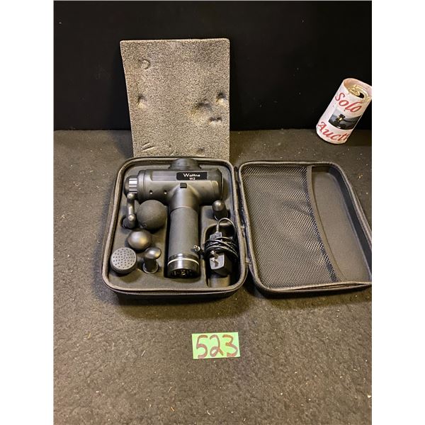 Wattne W2 deep tissue percussion muscle massage gun in carrying case