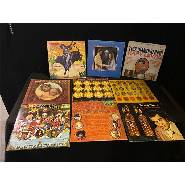 9 Record LPs various artists