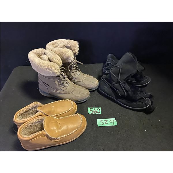 3 Pairs of women's shoes/boots size 9