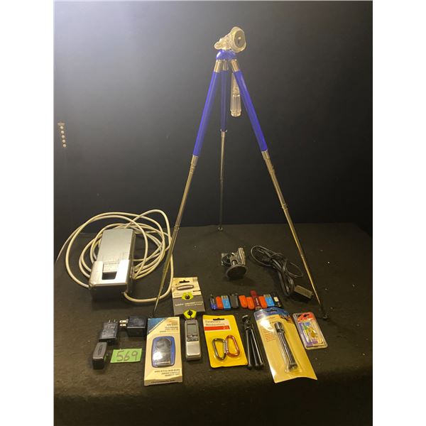 Tri-pod, USB memory sticks and more