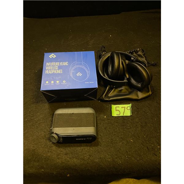 Wireless headphones, handsfree car speaker and FM transmitter