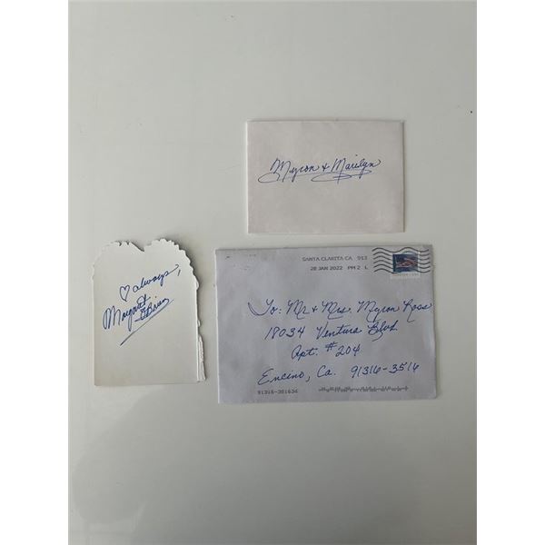 Meet Me In St Louis Margaret O'Brien signed greeting card
