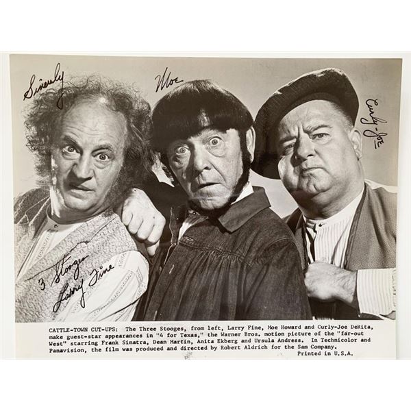 The Three Stooges signed photo