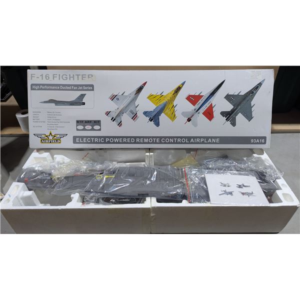 Airfield F-16 Fighter 70mm EDF RC Jet Airplane Kit - As Is