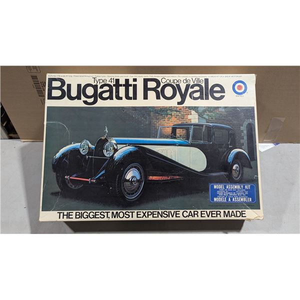 VTG Entex 1:16 Bugatti Royale Type 41 Coupe de Ville Model Kit - As Is