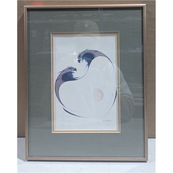 Garnet Tobacco “Youths at Play” Framed Indigenous Art Print