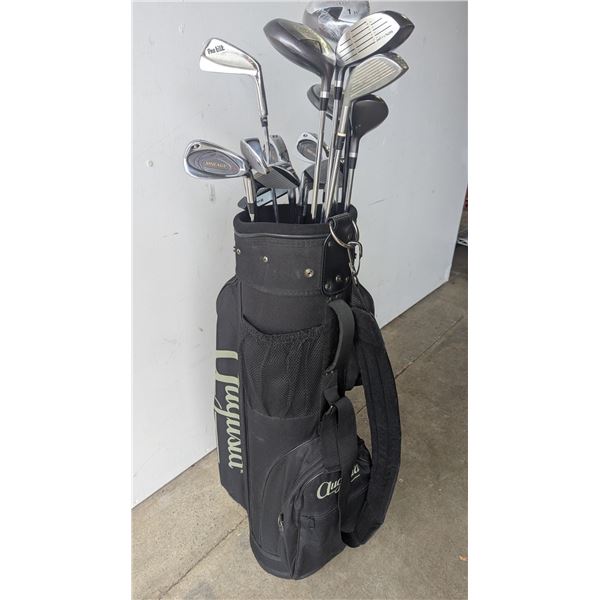 Augusta Golf Club Bag w/ Assorted Mirage Tour Select Golf Clubs