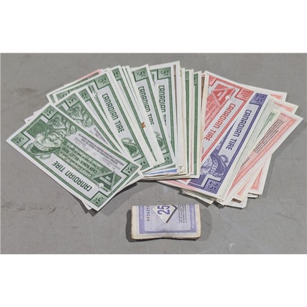 VTG Canadian Tire Money Cash Bonus Coupons - 5¢, 10¢ & 25¢ Notes