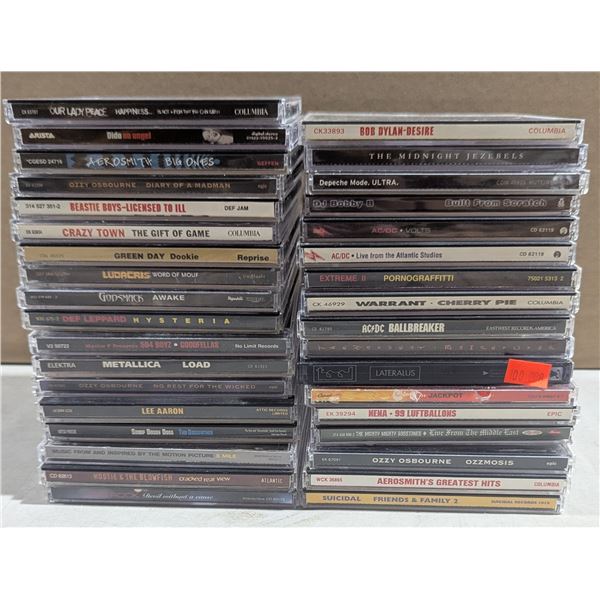 Lot of Assorted Cd's w/ AC/DC, Beastie Boys, Aerosmith, Bob Dylan, Metallica & More