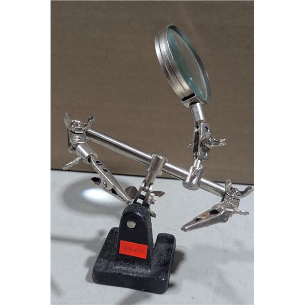 Helping Hands Soldering Stand w/ Magnifying Glass & Alligator Clips