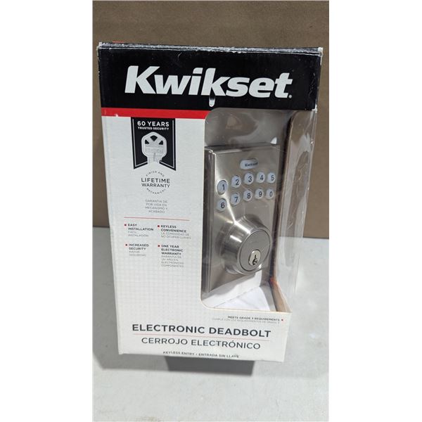 Kwikset Electronic Deadbolt w/ Box