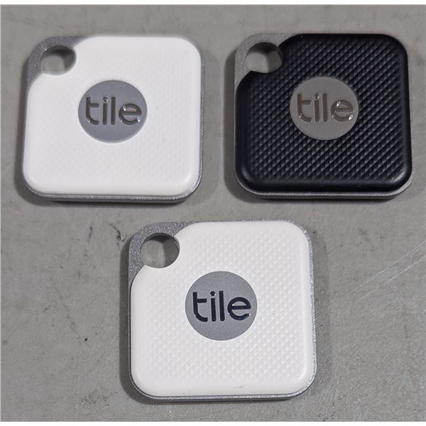 3 Tile Pro Series Bluetooth Trackers - 2 Style & 1 Sport