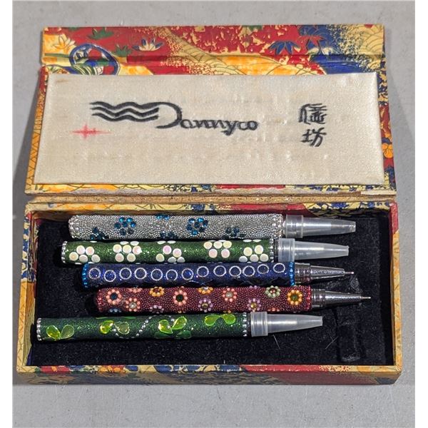 Decorative Rhinestone & Beaded Pens w/ Presentation Box