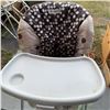 Image 4 : White Plastic High Chair and Blue Water Activity Table Set