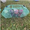 Image 1 : Metal Wire Bocce Ball Carrier With Bocce Balls Set