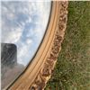 Image 2 : Ornate Oval Wall Mirror with Decorative Gold Frame, 27-Inch Height