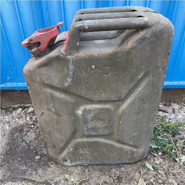 1953 MAD Metal Jerry Can with Red Spout
