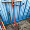 Image 3 : Vintage Manual Post Hole Diggers and Garden Cultivator, Metal and Wood