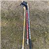 Image 1 : 3 Hockey Sticks: Easton, Bauer, Titan Wood and Composite
