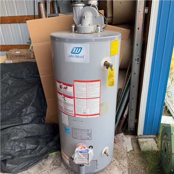 John Wood Natural Gas Water Heater Model JHWG50S, 50 US Gal, Working Condition