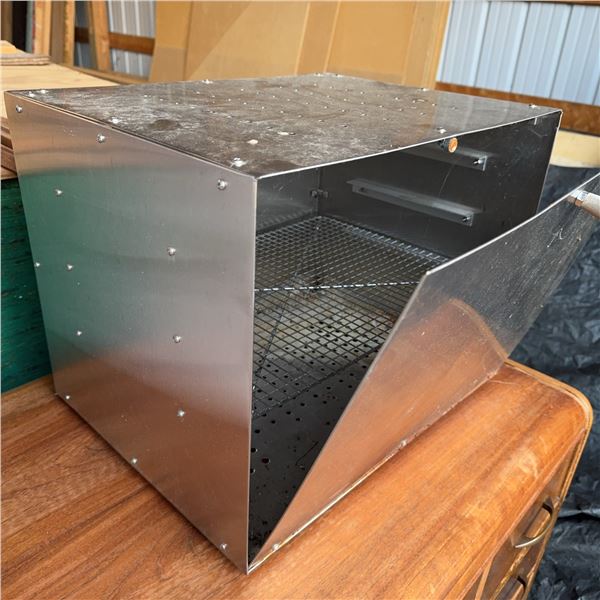 Stainless Steel Food Dryer Dehydrator With Mesh Shelves and Hinged Door