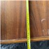 Image 8 : Wooden Desk with Nine Drawers, Brass Handles, 45" Wide x 21" Deep x 29" High