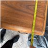 Image 9 : Wooden Desk with Nine Drawers, Brass Handles, 45" Wide x 21" Deep x 29" High