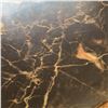 Image 5 : Rectangular Black Marble Top Table with Brown Wood Legs, 150x90x76 cm