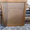 Image 1 : Framed Cork Pin Board With Wooden Frame