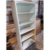 Image 1 : White Painted Wood Shelving Unit With Five Shelves and Detached Box Shelf