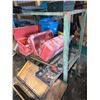 Image 4 : Lot: Metal Tool Storage, Wooden Boxes, Red Plastic Toolboxes, Tools and Fasteners