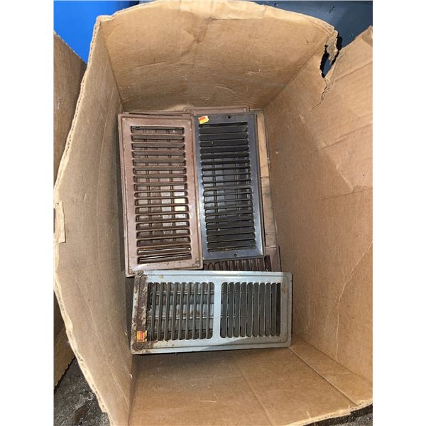 Metal Floor and Wall Vent Grilles and Registers - Mixed Sizes and Finishes