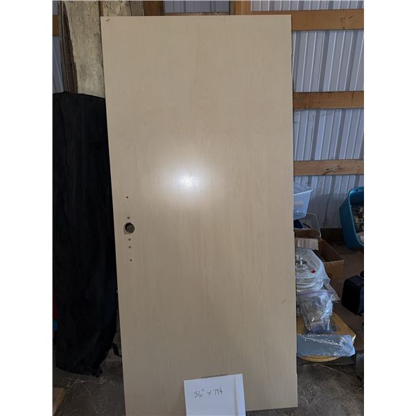 Maple Hollow Core Interior Door with Pre-Drilled Lockset Hole, 36 x 79.5 Inches