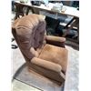 Image 2 : Brown Tufted Upholstered Armchair With Cushion Seat